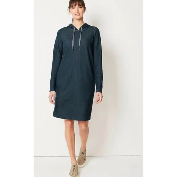 J. Jill Dresses & Skirts - J. Jill Dark Teal  Hoodie Dress